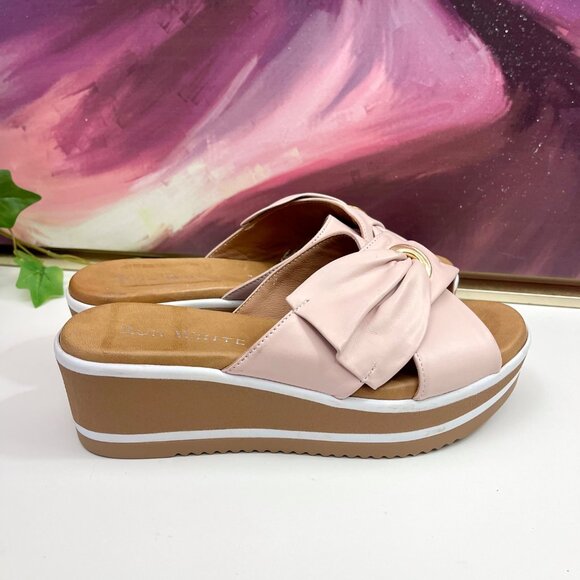 Ron White Patrika Platform Wedge Slide Sandal in Pink Size EU 37 / US 6.5 - Picture 7 of 16